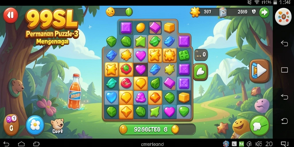 Gameplay seru dari 99SL dengan grafis berwarna-warni.
