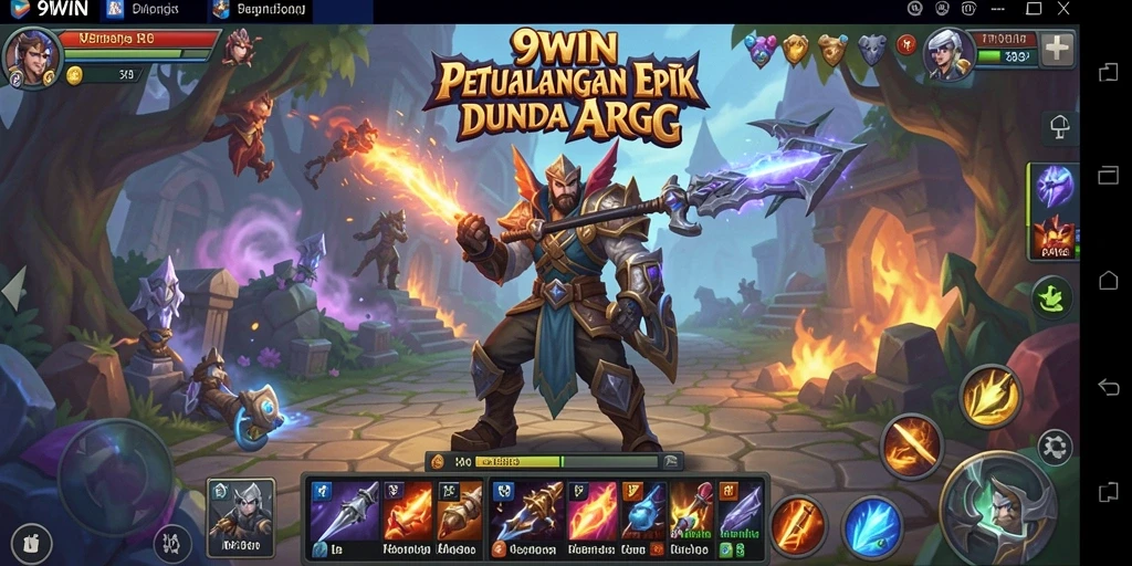 Tampilan gameplay seru dalam dunia ARPG di 9WIN.