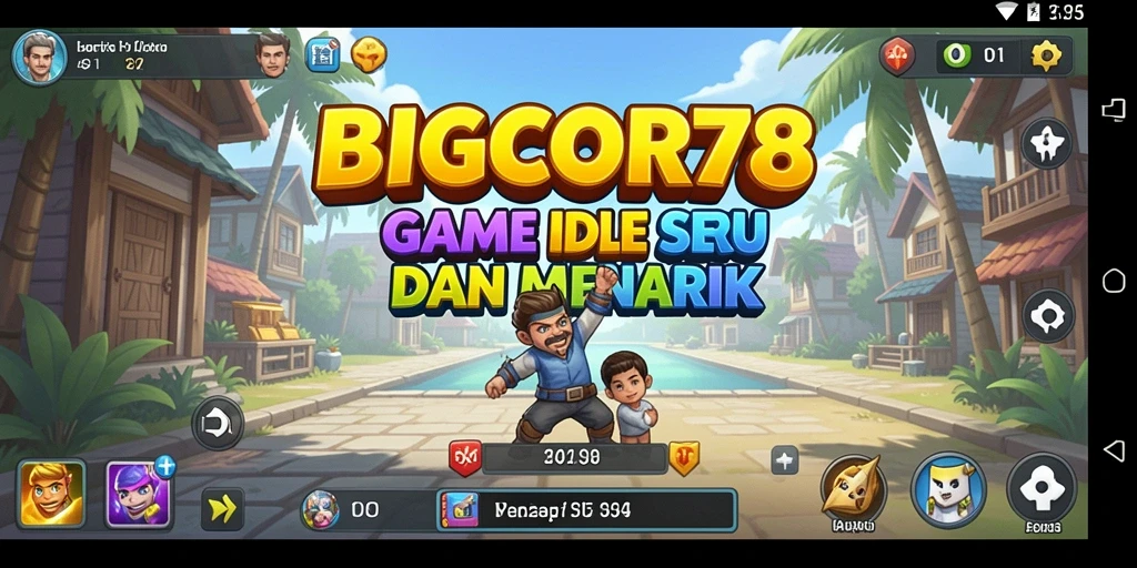 Tangkapan layar dari gameplay BIGCOR78 yang menampilkan keseruan permainan Idle.