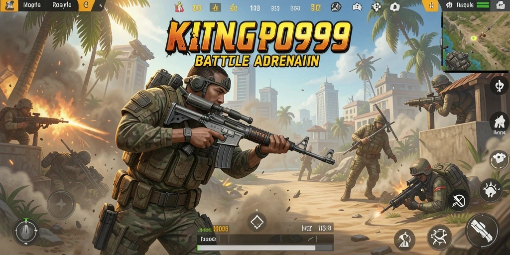 Tangkapan layar KING999 menampilkan aksi pertempuran yang mendebarkan di TPS.