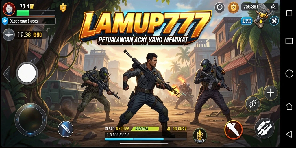 Tampilan gameplay mendebarkan LAMPU777 dengan aksi yang intens.