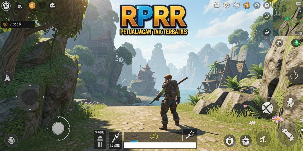 Tampilan gameplay menarik dalam dunia Open World RPRR.