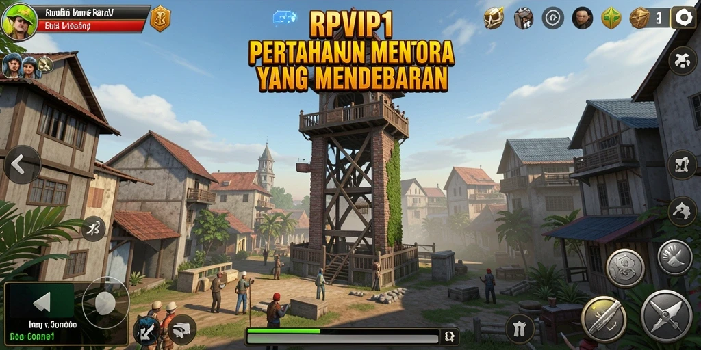 Tampilan gameplay RPVIP1 yang seru dalam Tower Defense.