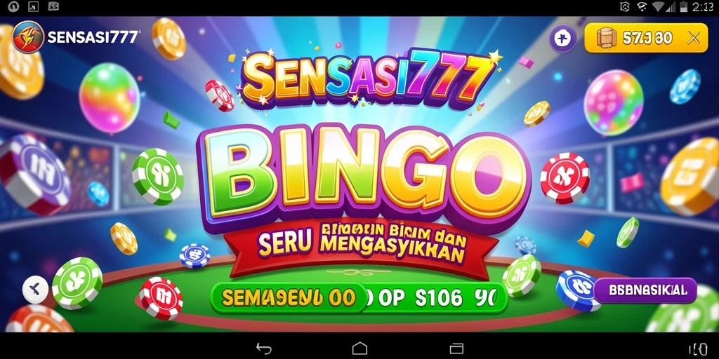 Tampilan gameplay Bingo di SENSASI777 yang mengasyikkan.