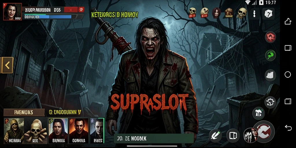 Screenshot dari gameplay mencekam di SUPRASLOT.