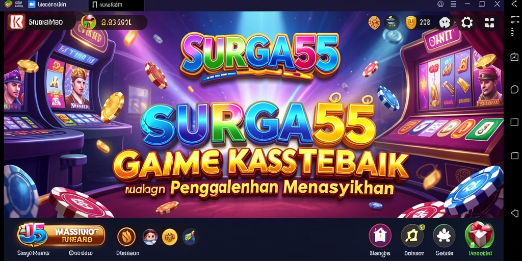 Screenshot utama SURGA55 menunjukkan gameplay Kasino yang seru.