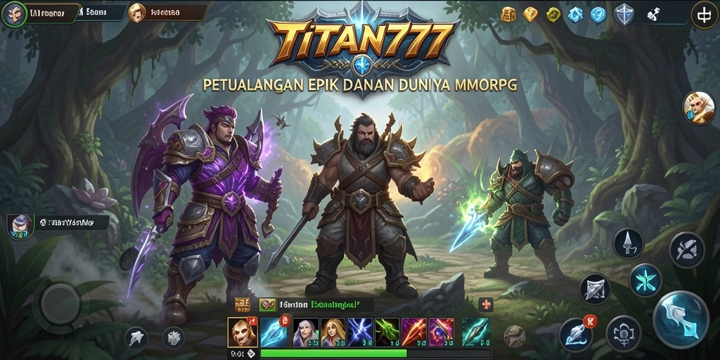 Tangkapan layar utama dari gameplay epik di TITAN777.