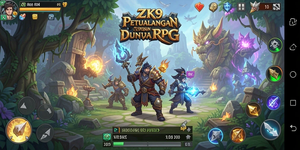 Menampilkan petualangan seru di dunia fantasi ZK9.